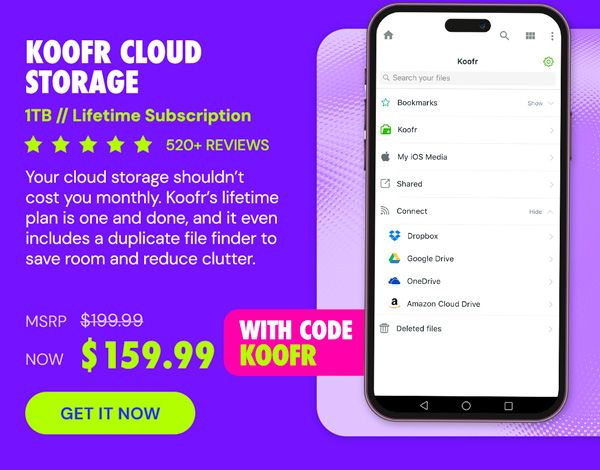 Koofr Cloud Storage: Lifetime Subscription (1TB)