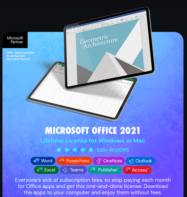 Microsoft Office 2021 for Windows or Mac: Lifetime License