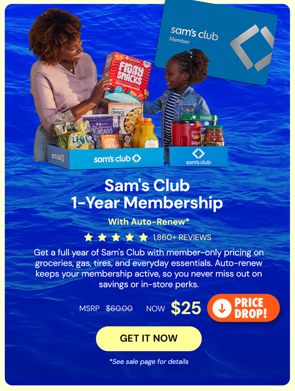1-Year Sam's Club Membership with Auto-Renew*