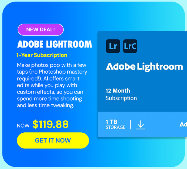 Adobe Lightroom: 1-Year Subscription