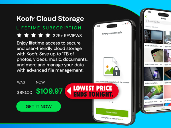 Koofr Cloud Storage: Lifetime Subscription (1TB)