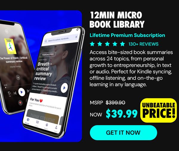 12min Micro Book Library: Lifetime Premium Subscription