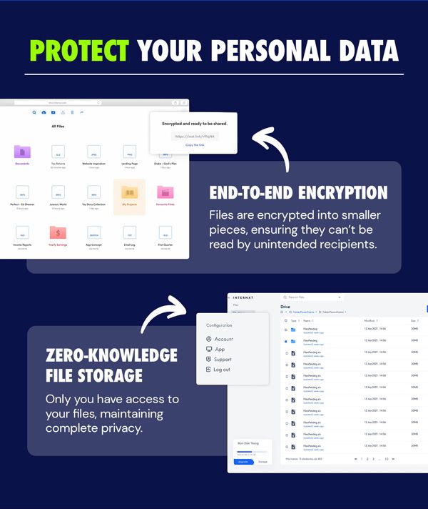 Internxt Cloud Storage Lifetime Subscription: 2TB to 100TB Plans
