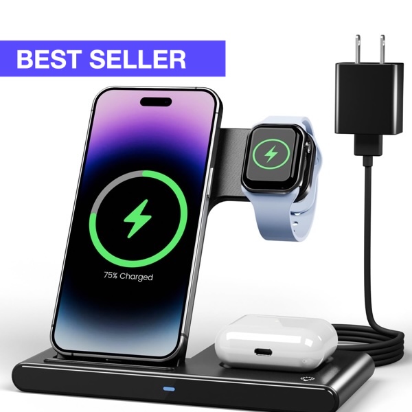 3-in-1 Wireless iPhone Charging Station