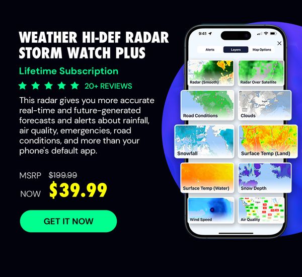 Weather Hi-Def Radar Storm Watch Plus: Lifetime Subscription