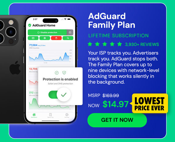 AdGuard Family Plan: Lifetime Subscription