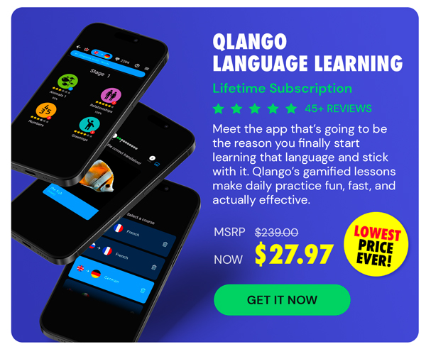 Qlango Language Learning: Lifetime Subscription (All Languages)