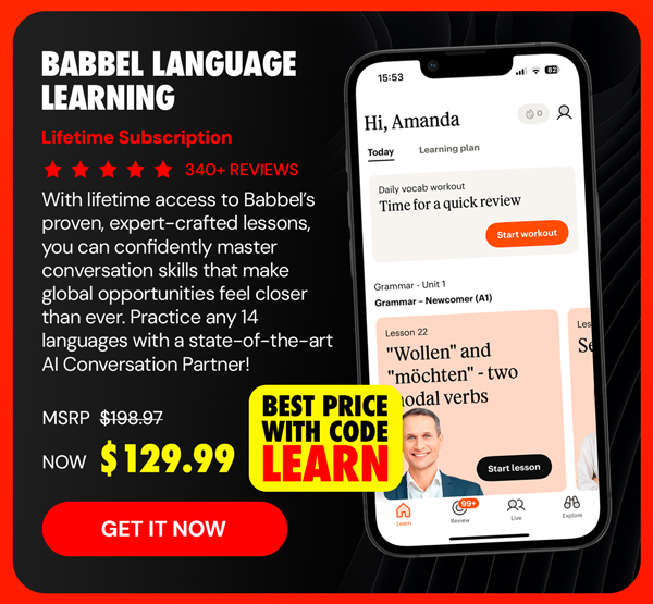 Babbel Language Learning: Lifetime Subscription (All Languages)