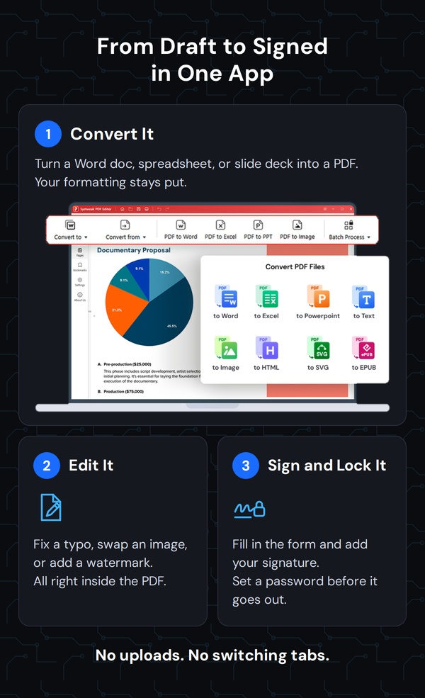 Systweak PDF Editor Pro: Lifetime Subscription