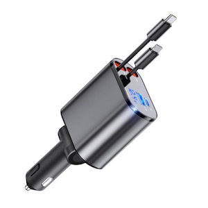 4-in-1 Retractable Car Charger