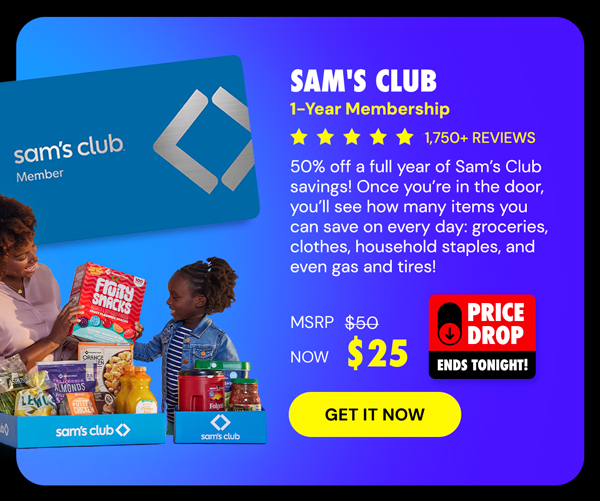 Sam's Club 1-Year Membership with Auto-Renew!