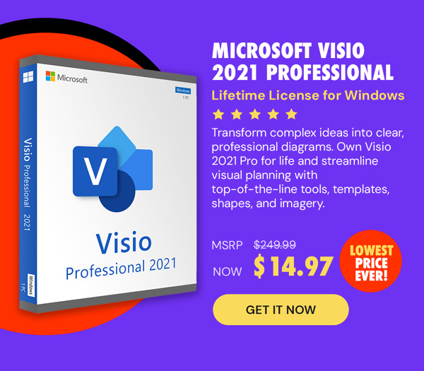 Microsoft Visio 2021 Professional: Lifetime License for Windows