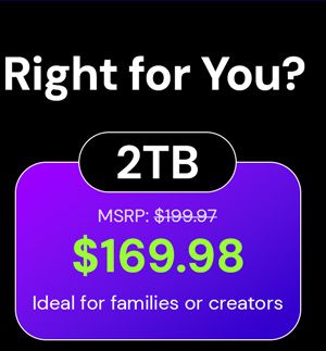 FileLu Cloud Storage Premium Plan: Lifetime Subscription (1TB-8TB)