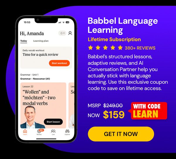 Babbel Language Learning: Lifetime Subscription (All Languages)