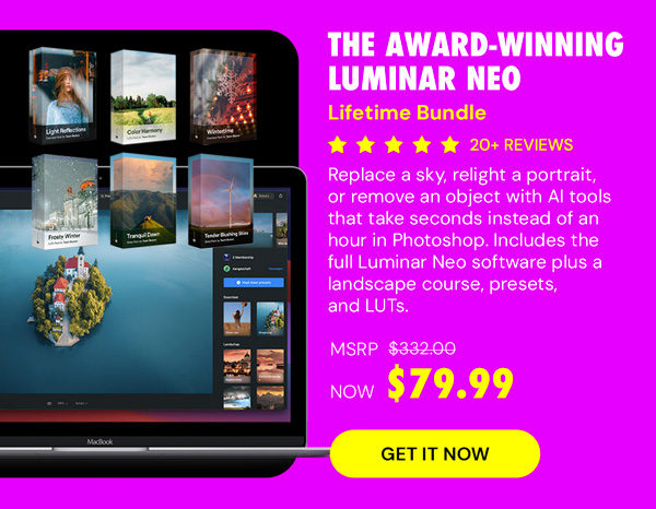 The Award-Winning Luminar Neo Lifetime Bundle (Refresh)