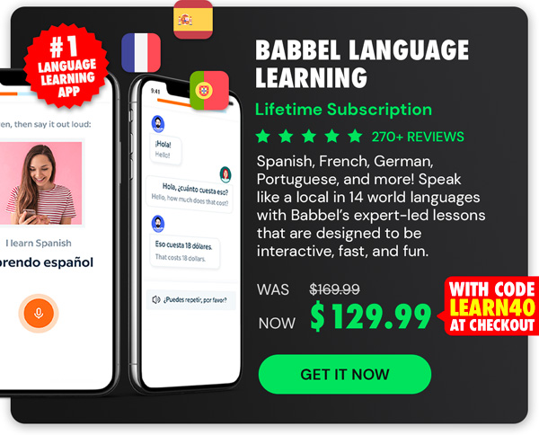Babbel Language Learning: Lifetime Subscription (All Languages)