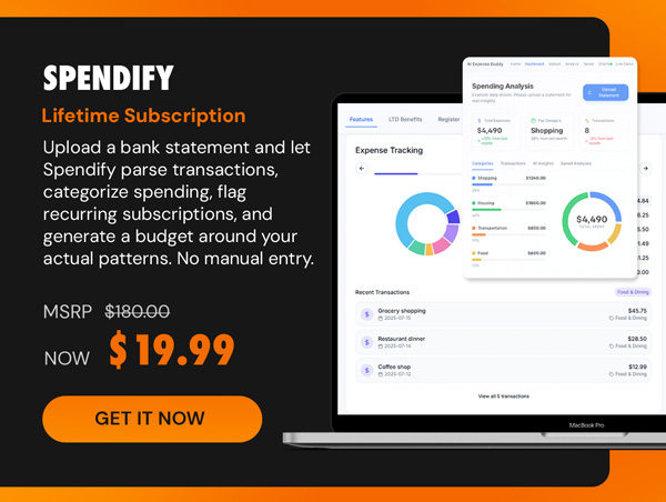 Spendify Lifetime Subscriptions