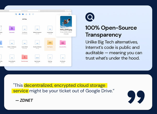 Internxt Cloud Storage Lifetime Subscription: 10TB Plan