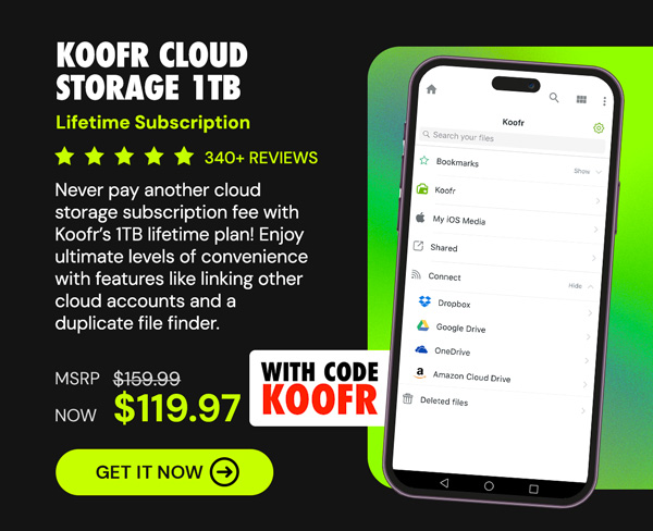 Koofr Cloud Storage: Lifetime Subscription (1TB)