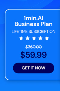 1minAI: Lifetime Subscription (Business Plan)