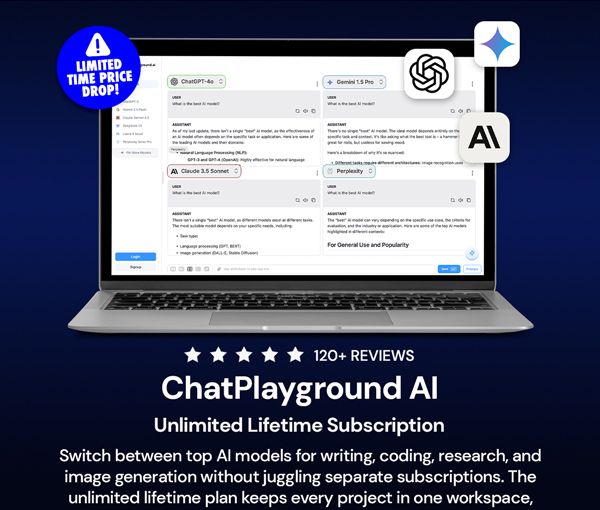 ChatPlayground AI: Lifetime Subscription