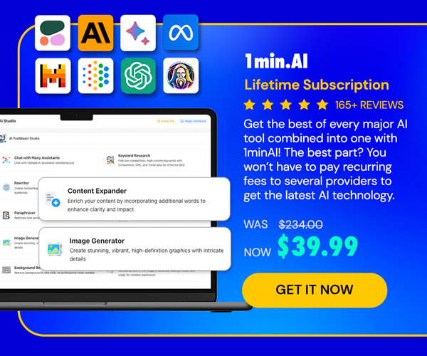 1minAI: Lifetime Subscription