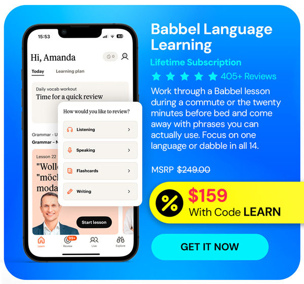 Babbel Language Learning: Lifetime Subscription (All Languages)