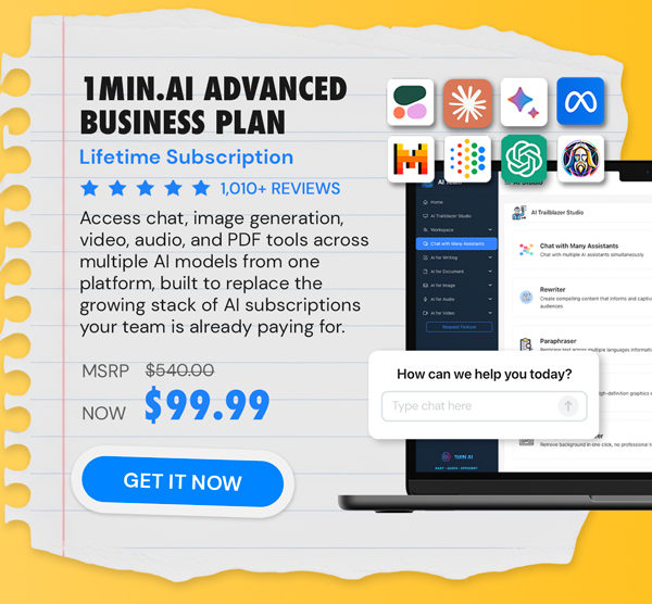 1minAI Advanced Business Plan Lifetime Subscription