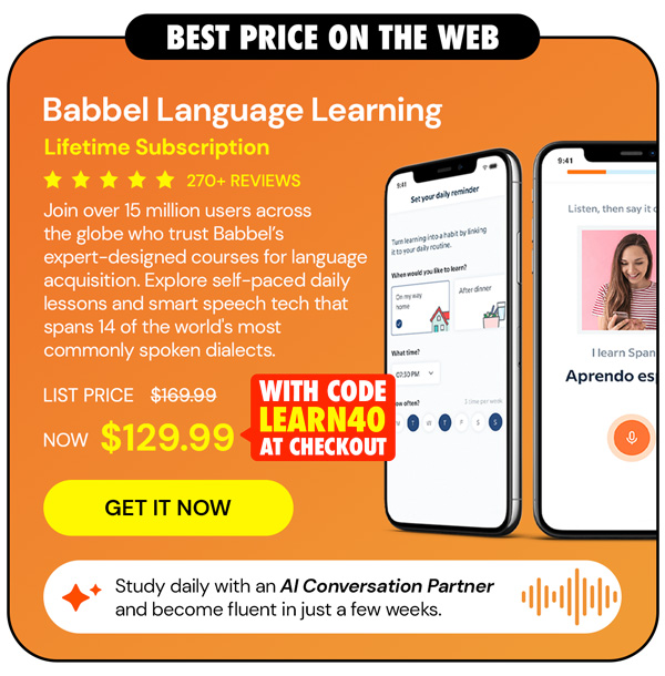Babbel Language Learning: Lifetime Subscription (All Languages)