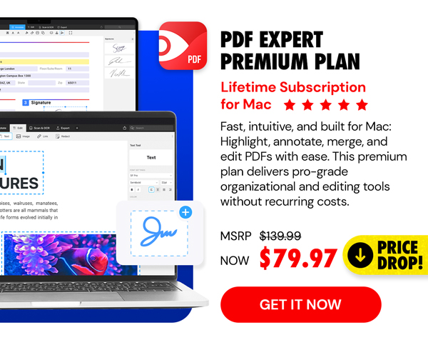 PDF Expert Premium Plan: Lifetime Subscription (Mac)