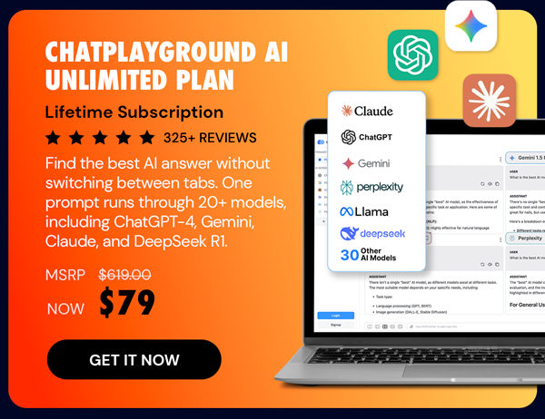 ChatPlayground AI: Lifetime Subscription (Unlimited Plan)