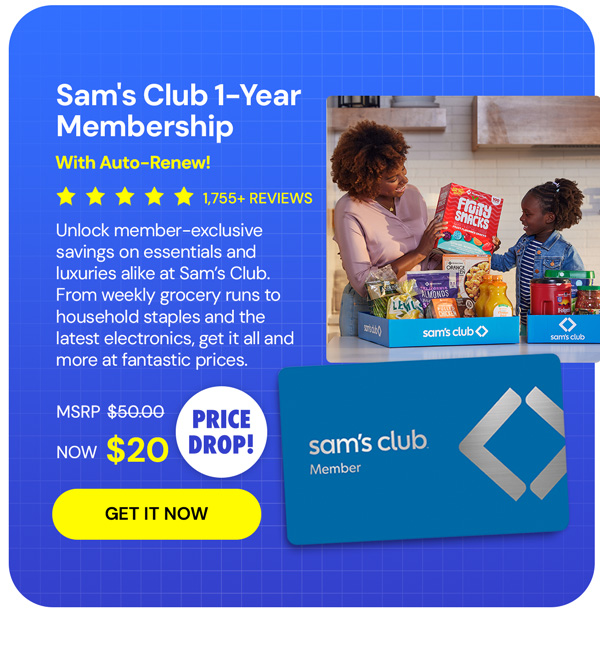 Sam's Club 1-Year Membership with Auto-Renew!