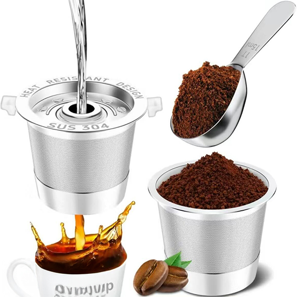 Stainless Reusable K Cups, 2-Pack