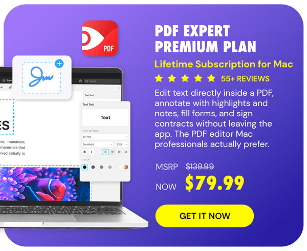 PDF Expert Premium Plan: Lifetime Subscription (Mac)