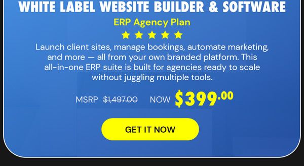 Sellful - White Label Website Builder & Software: ERP Agency Plan