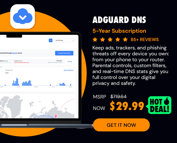 AdGuard DNS: 5-Yr Subscription