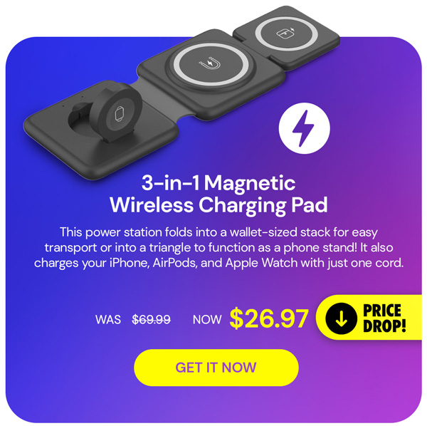 3-in-1 Magnetic Wireless Charging Pad