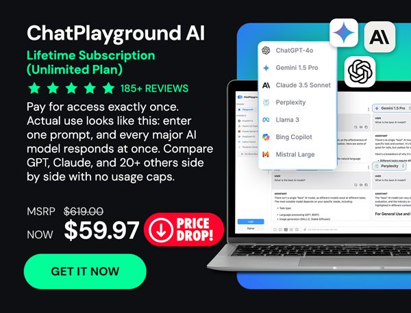 ChatPlayground AI: Lifetime Subscription (Unlimited Plan)