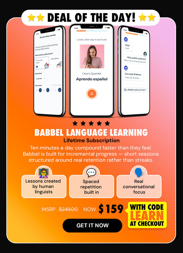 Babbel Language Learning: Lifetime Subscription (All Languages)