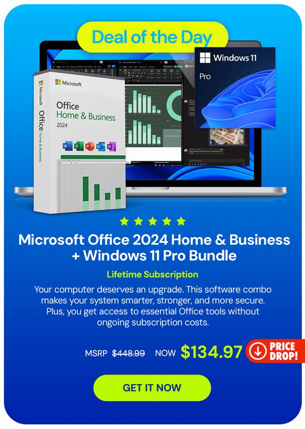 Microsoft Office 2024 Home & Business + Windows 11 Pro Bundle