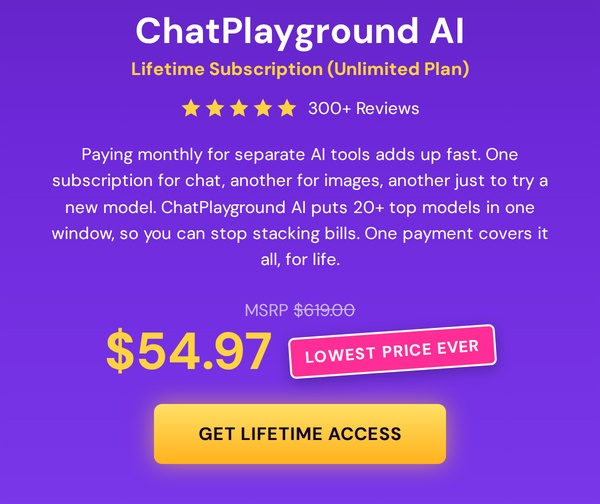 ChatPlayground AI: Lifetime Subscription