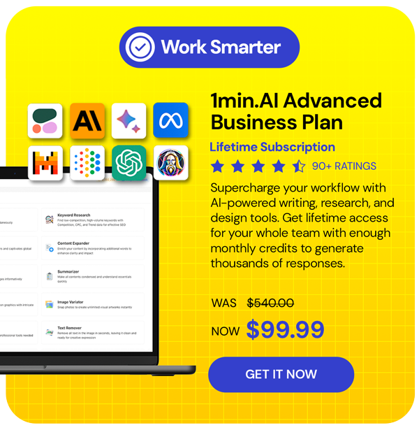 1minAI Advanced Business Plan Lifetime Subscription