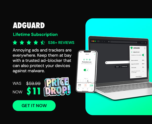 AdGuard: Lifetime Subscription