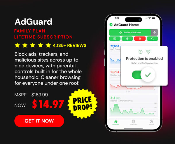 AdGuard Family Plan: Lifetime Subscription