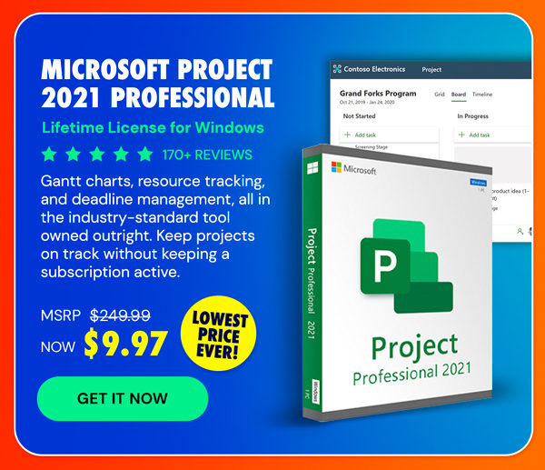 Microsoft Project 2021 Professional: Lifetime License for Windows