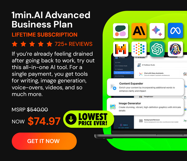 1minAI Advanced Business Plan Lifetime Subscription