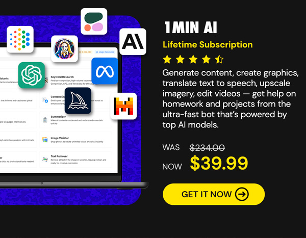 1minAI: Lifetime Subscription