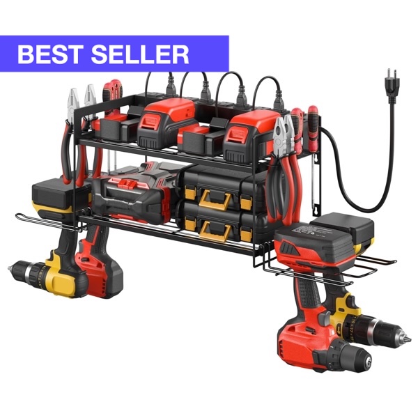 Tool Storage With Power Strip