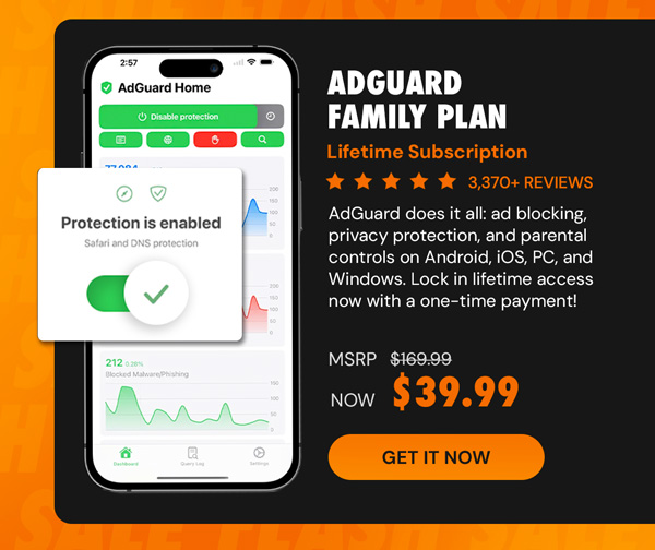 AdGuard Family Plan: Lifetime Subscription