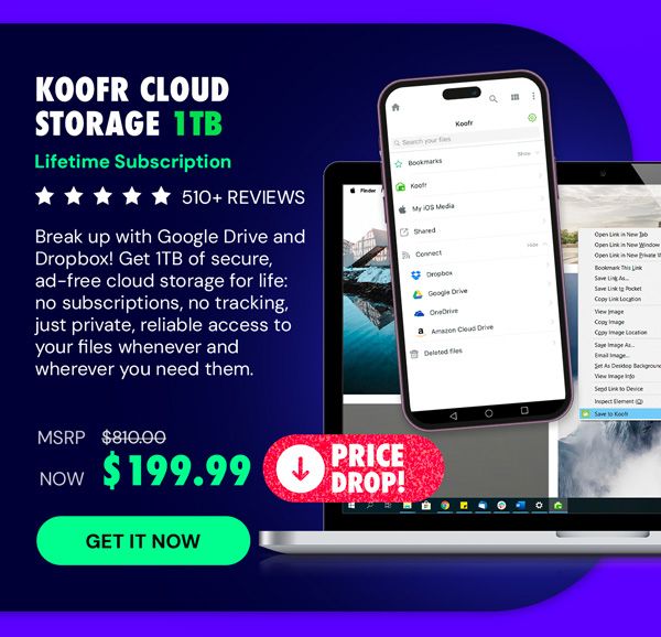 Koofr Cloud Storage: Lifetime Subscription (1TB)